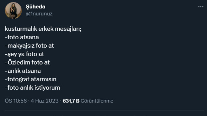 Size göre kusmalık erkek mesajları nedir?