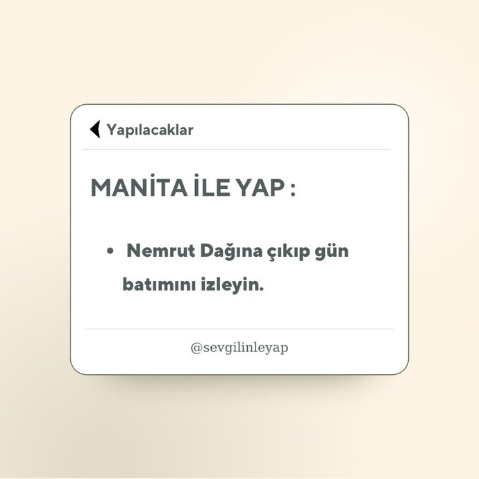 Manita ile ... yap boşluğunu nasıl doldurursunuz?