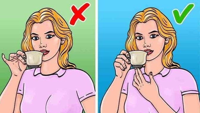 Çay içerken parmağınızı kaldırır mısınız?