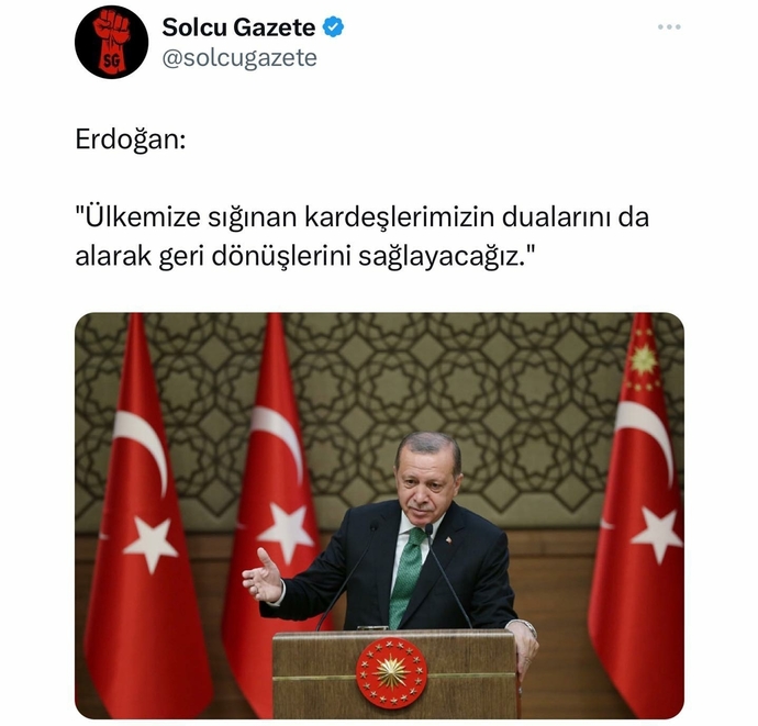 Erdogan siginmacilari yollar mi?