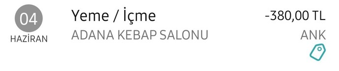 En son neye ne kadar ödeme yaptın?