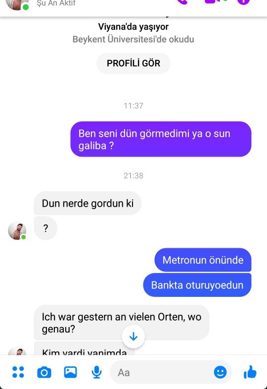 Dün beni metro beklerken gören çocuk bugün istek attı. Nasıl bulmuş olabilir?