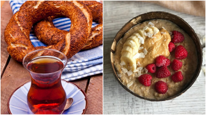 Kahvaltıda çay simit mi, yulaf mı?