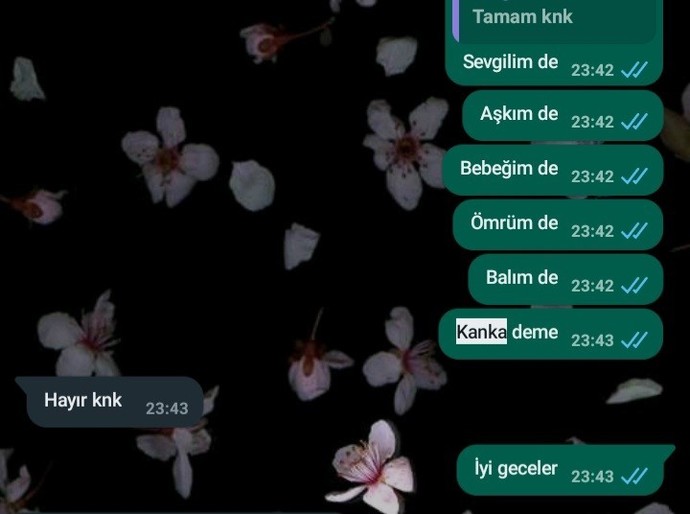 Sevgiliye kanka diye hitap edilir mi?