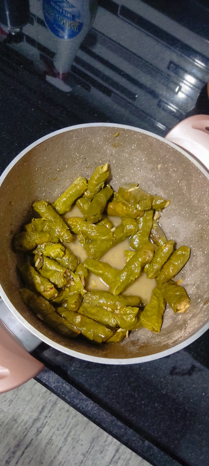 Gece gece dolma yiyorum, eşlik etmek isteyen var mı?