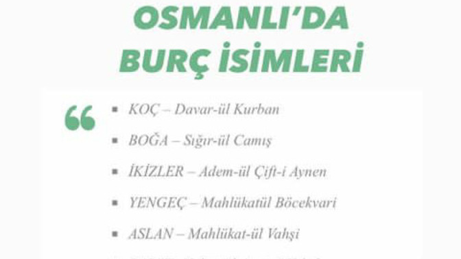 Osmanlı'daki burç isimlerine göre hangi burçsunuz?
