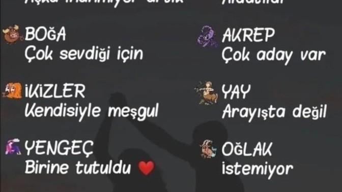Burcuna göre şu sıralar neden sevgilin yok?
