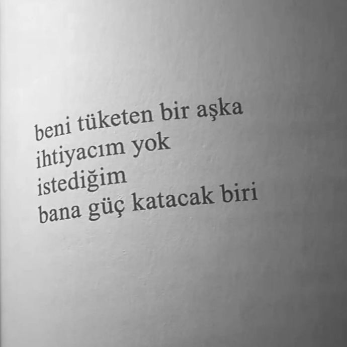 Sizin aşktan istediğiniz ne?