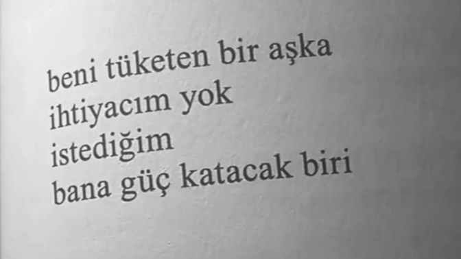 Sizin aşktan istediğiniz ne?