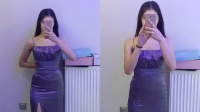 Saten elbisenin belini daralttırsam güzel durur mu?