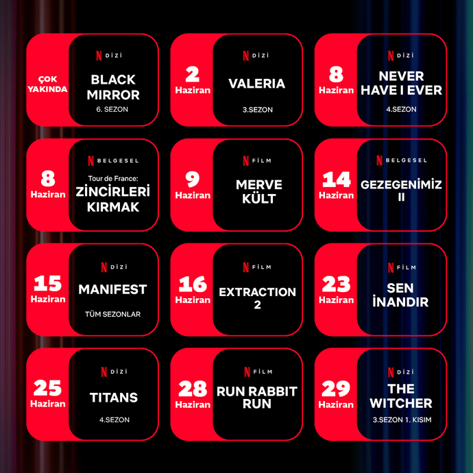 Netflix Haziran programı yayınlandı, beklediğiniz yapım var mı?
