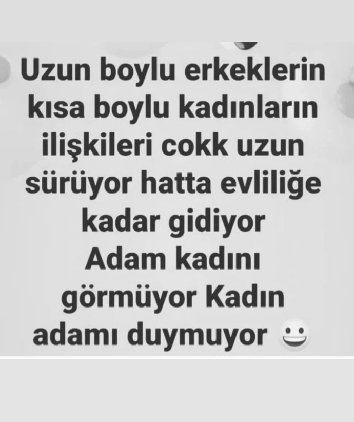 Uzun boylu erkekle kısa boylu bayanlarin ilişkileri diğer ilişkilerden dahami uzun sürüyor?
