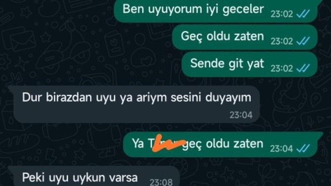 Kötü olduğumu bile bile bir defa bile aramadı, bu şekilde konuştu. Bu şekilde konuşandan olur mu?