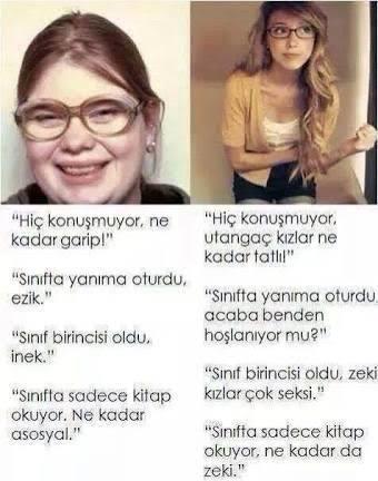 İnsanları dış görünüşüne göre yargılar mısın?