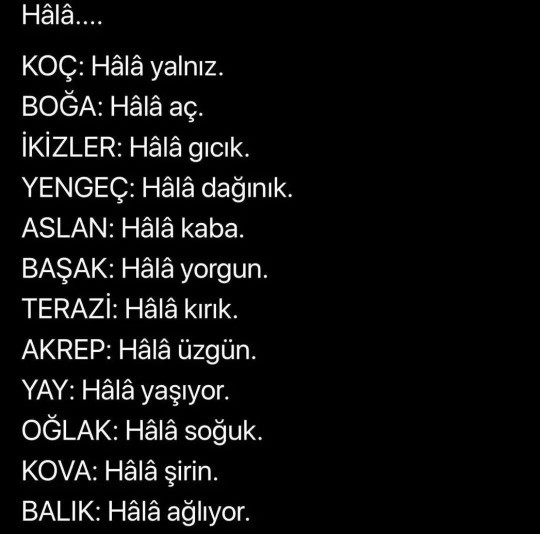 Senin HALA N nedir acaba?