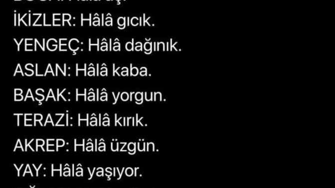 Senin " HALA" N nedir acaba?