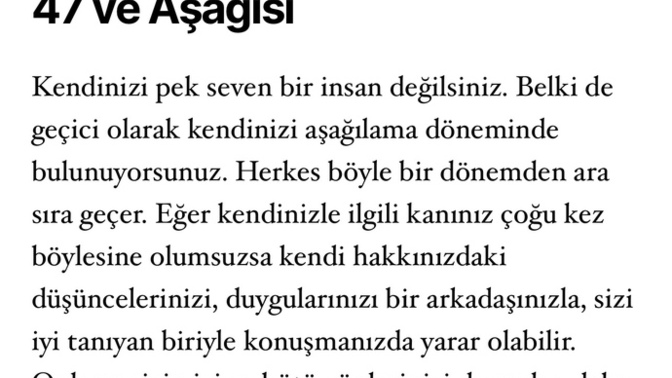 Kendini tanıma testi yapıyor musunuz?