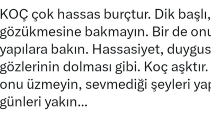 Koç burcu insanını nasıl bilirsiniz?