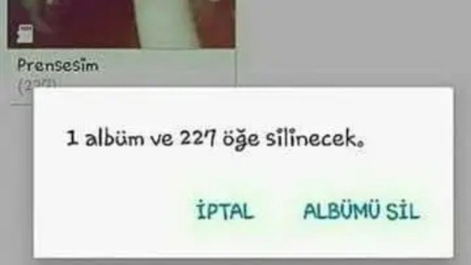 En son kiminle fotoğraflarını sildin?