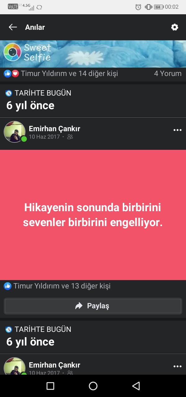 Sitede kaç kişiden engel yemissindir?
