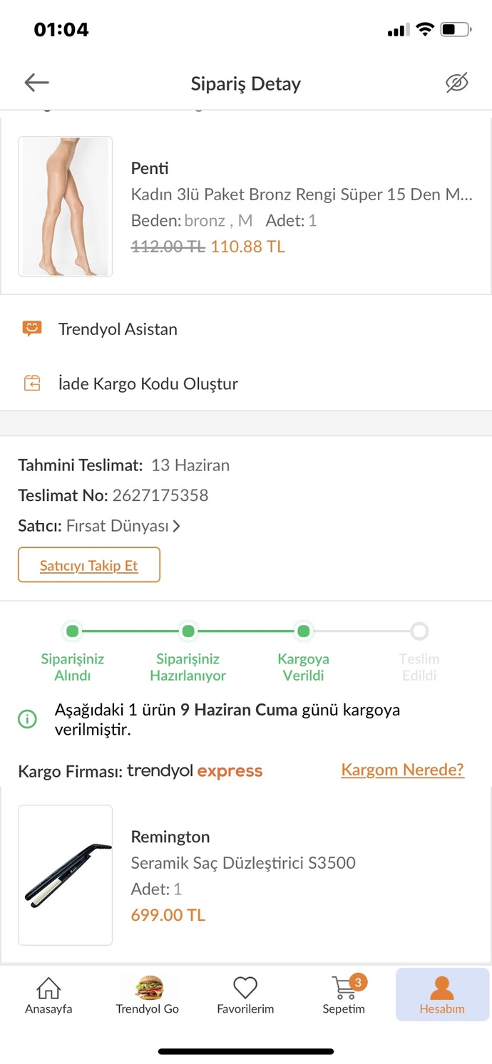 Trendyoldan en son ne sipariş verdiniz?