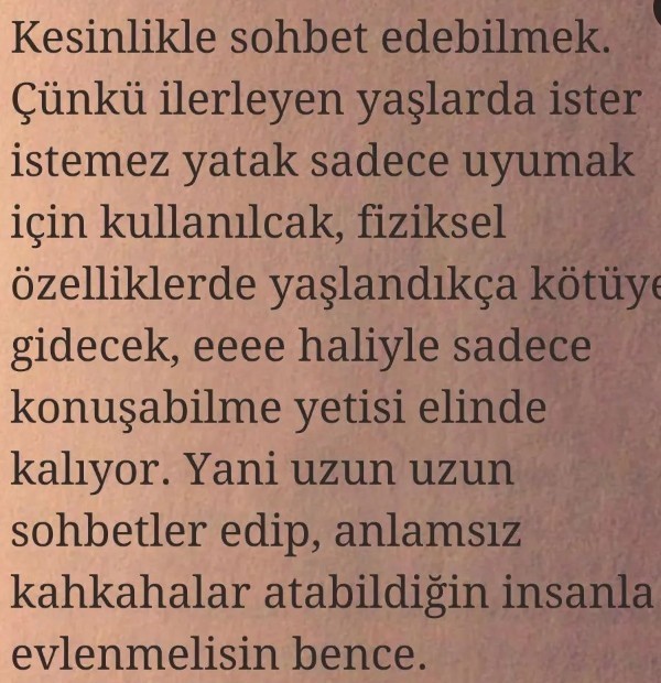 Sizin için evlilikte sohbet edebilmek önemli midir?