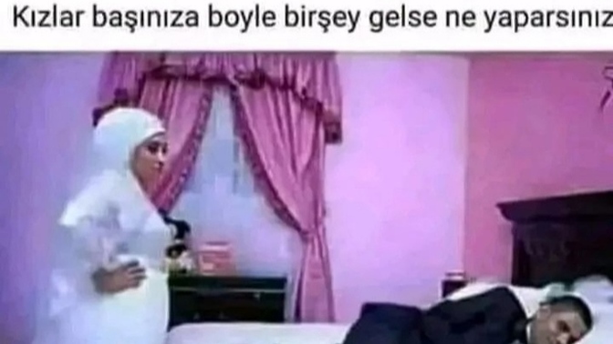 Evlendiğiniz kişi gerdek gecesi uyuyup kalsaydı ne tepki verirdiniz?
