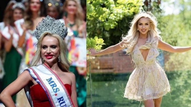 Mrs. Russia güzellik yarışmasının birincisi Natalya Oskar'ın shoplu fotoğrafları dikkat çekti. Bu kadar shop yapmak gerekli mi?