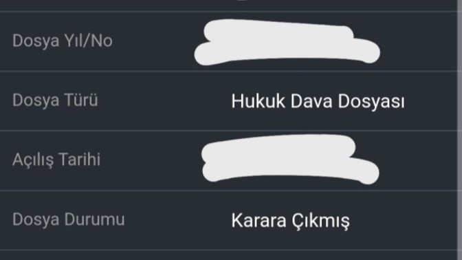 Dava dosyası karara çıkmış ne demek?