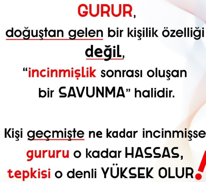 Gururlu birisi misiniz? Gurur sizin için neyi temsil ediyor?