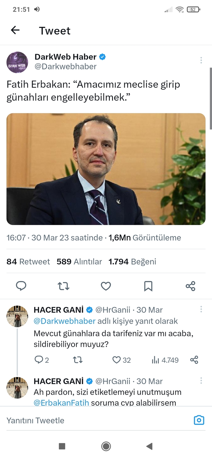 Fatih Erbakanın söylemleri çok şeriatvari değil mi?