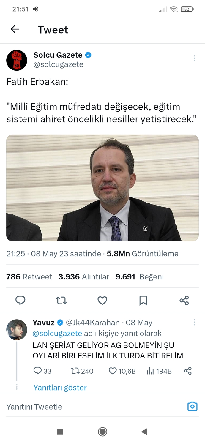 Fatih Erbakanın söylemleri çok şeriatvari değil mi?
