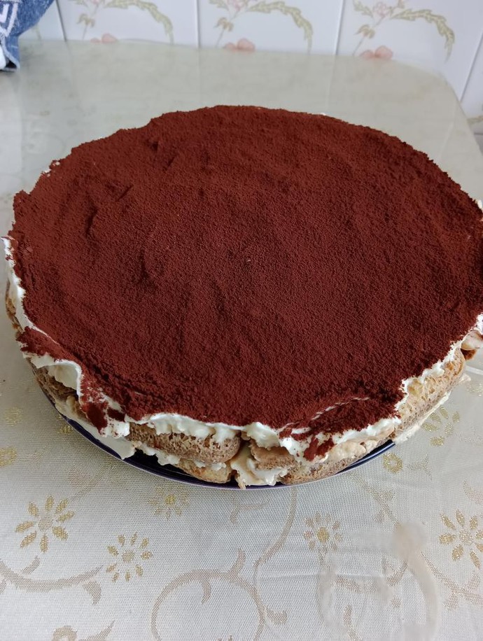 İlk kez tiramisu yaptım, şekli benzemiş mi?