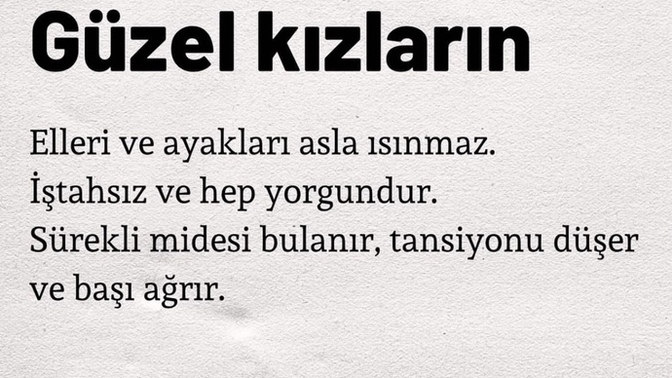 Güzel kızların en belirgin özellikleri nelerdir?