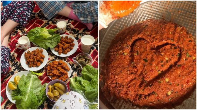 Antepli arkadaşım bize çiğ köfte yoğurdu. Yoğurmasını biliyor musun, çiğ köfte sever misiniz?