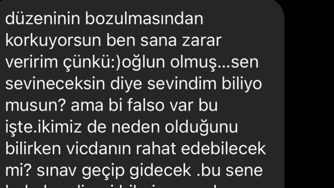 Eşime öğrencisinden gelen mesaj kafamı kurcalıyor, ne demek bu?