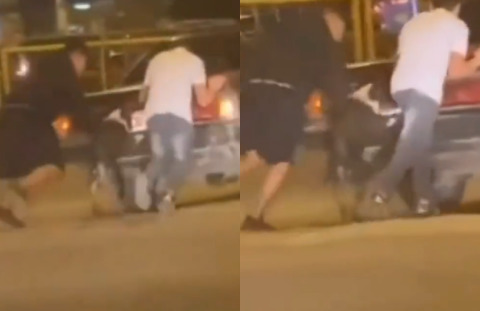 Kayseride bir köpeğin arabayı ittirmeye yardım ettiği görünmüş. Köpeği nasıl ikna etmişlerdir :D?