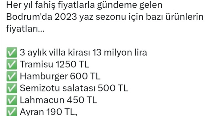 2023 Bodrum tatil fiyatlarını nasıl buldun?