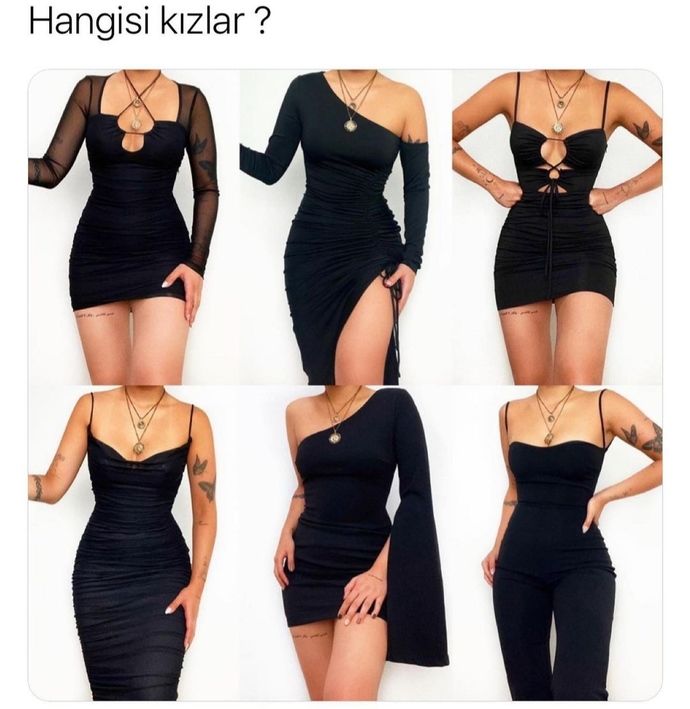 Kızlar bu elbiselerin hangisi güzel?