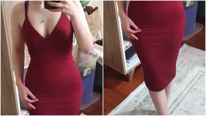 Elbisem hoş mu, altına nude topuklu giysem olur mu?