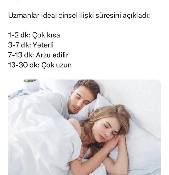 İdeal seks süresi nedir sizce?