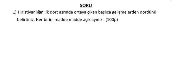 Arkadaşlar bu soru hakkında bilgisi olan yardımcı olabilir mi?