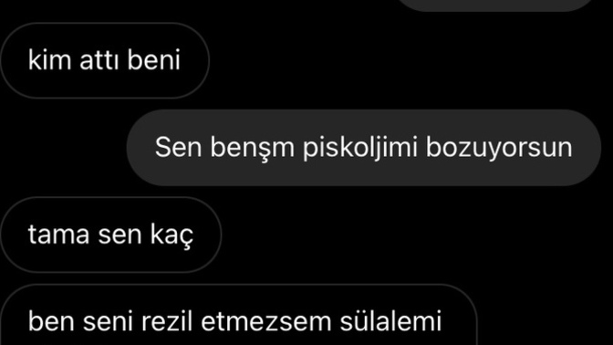 Hayatınız da hiç tehdit edildiniz mi🥰?