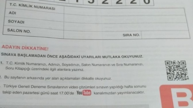 Cevap anahtarını bulur musun?
