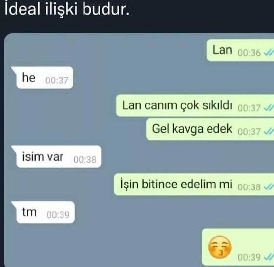 Psikopatlık desen vaaarrr.. 😂🤪