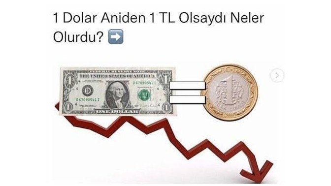 Sabah uyandığınızda doların 1 lira olduğunu görseniz ne yapardınız?