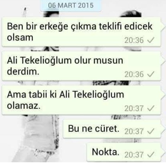 Me =Quaresma'm olur musun? olurdu 😄