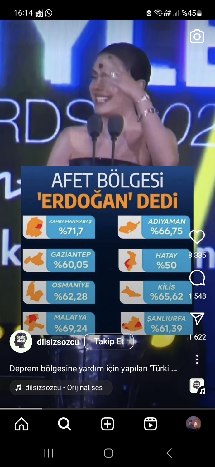 Eda ece yaptığı konuşmaya nediyorsunuz? Depremzedeler hakkinda?