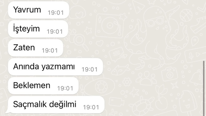 Sürekli geç yazan erkekler amacınız ne?