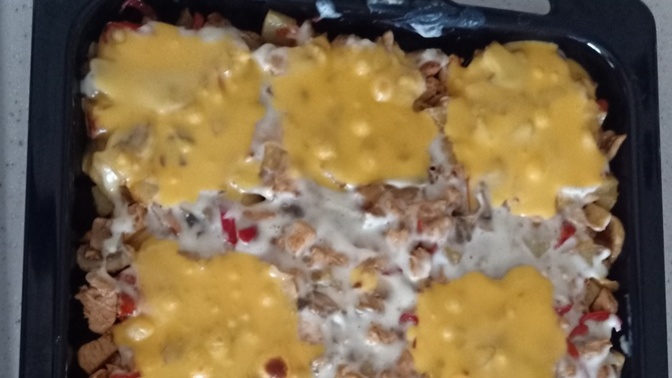 Cheddarlı Fırın Tavuk Yaptım. Nasıl Görünüyor?